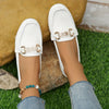 Orthopedische Witte Loafers met Ketting - Clara