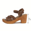 Orthopedische Zwart Wedge Sandalen - Claudia