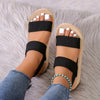 Orthopedische Comfortabele Zwarte Sandalen - Eva