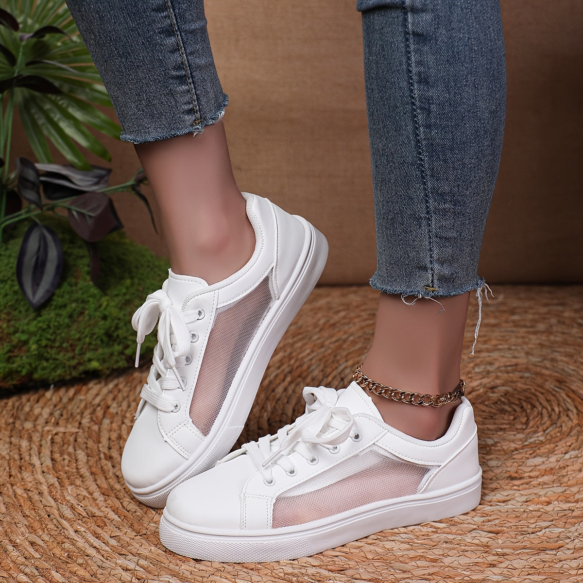 Orthopedic White Sneakers - Julia