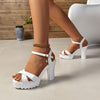 Orthopedische Witte Platform Sandalen - Laura