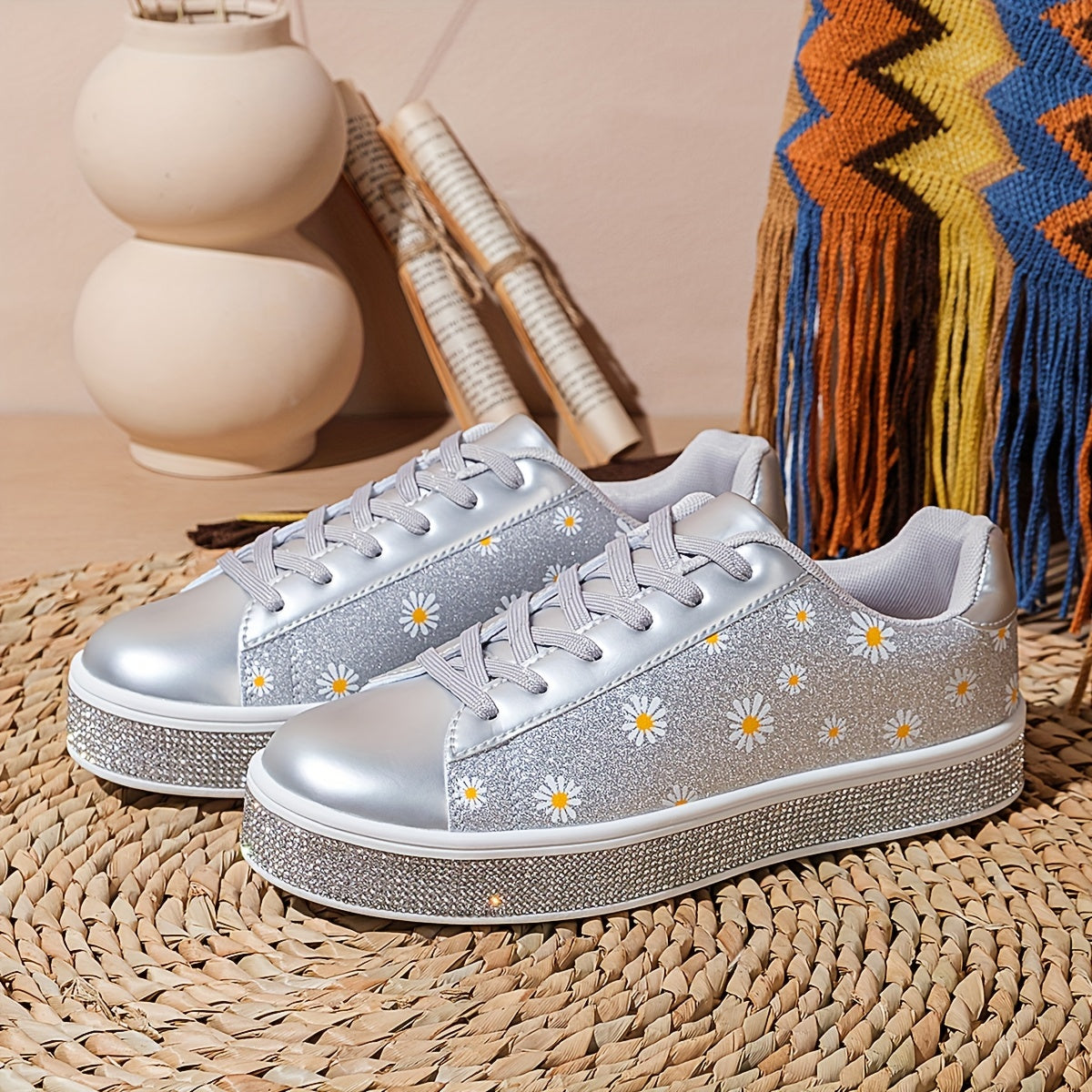 Orthopedische Gouden Daisy Sneakers - Laura