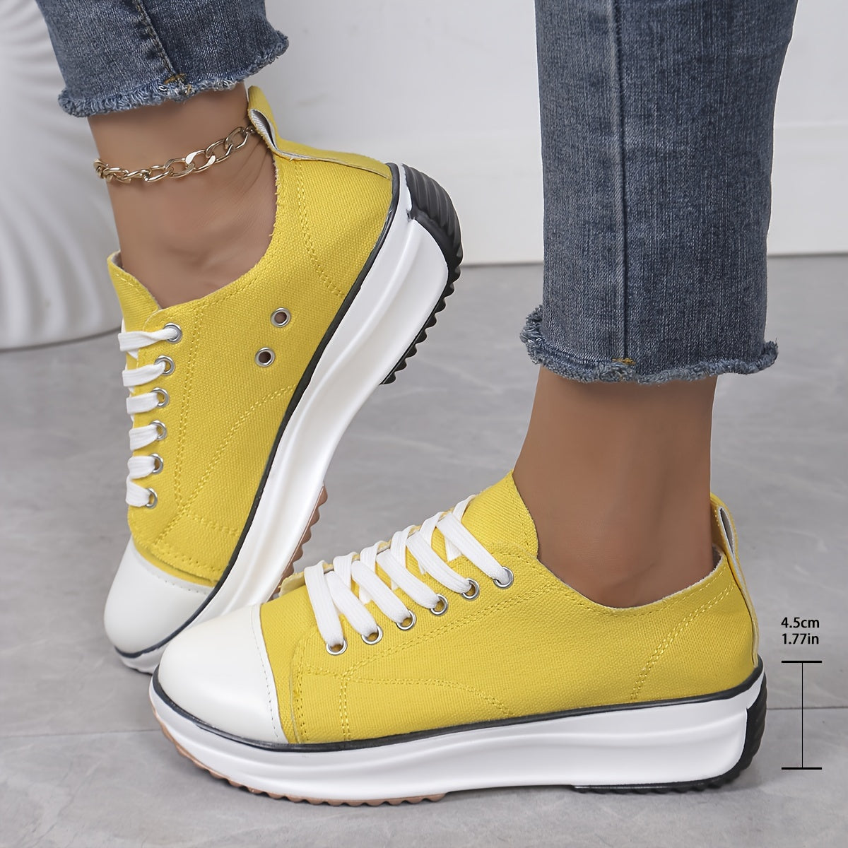 Orthopedische Zwart-Witte Sneakers - Lisa