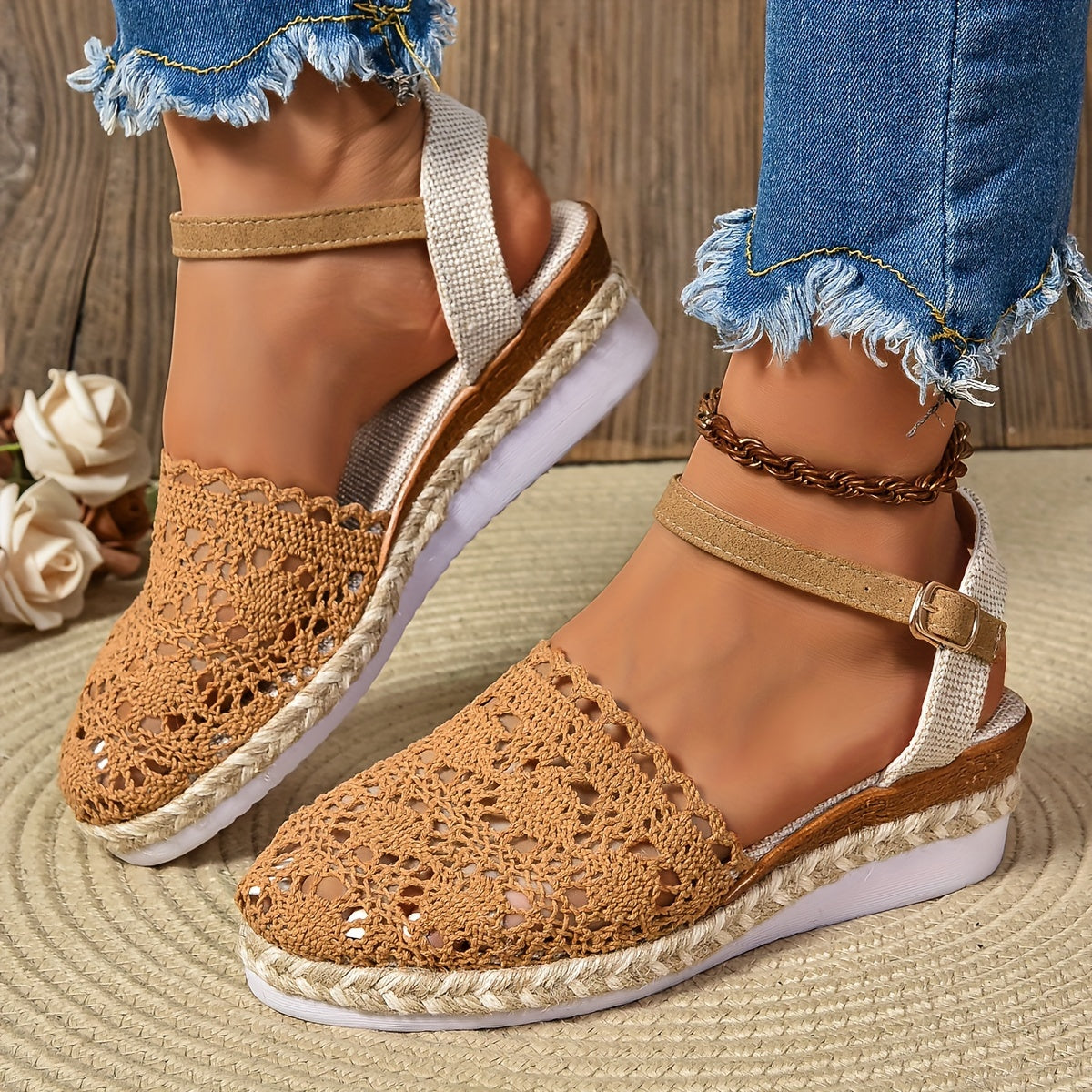 Orthopedische Beige Espadrilles - Sofia