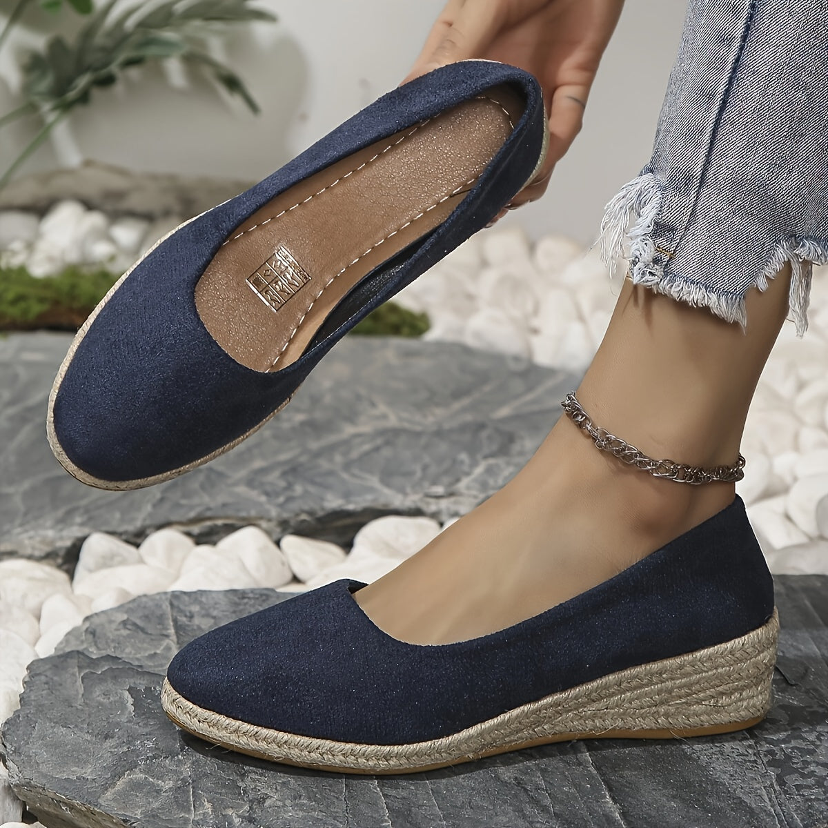 Orthopedische Zwart Espadrilles - Sara