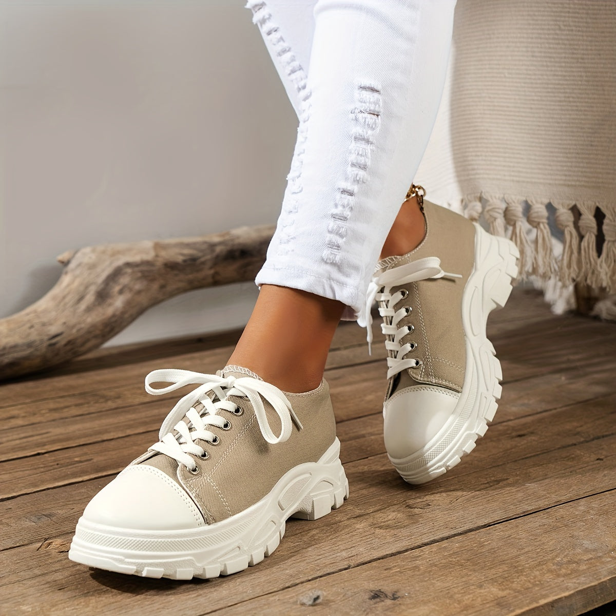 Orthopedische Zwart-Witte Sneakers - Eliza