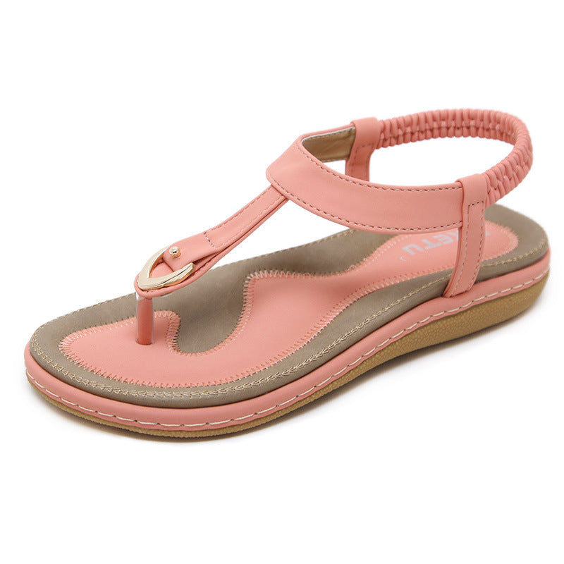 Orthopedische T-Strap Sandalen Zwart - Sara