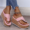 Anna - Orthopedische Platform Zwart Flip Flops