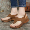 Sofia - Orthopedische Cognac Leren Sandalen