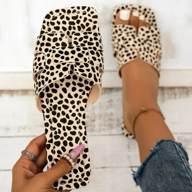 Zoë - Luipaardprint Slippers