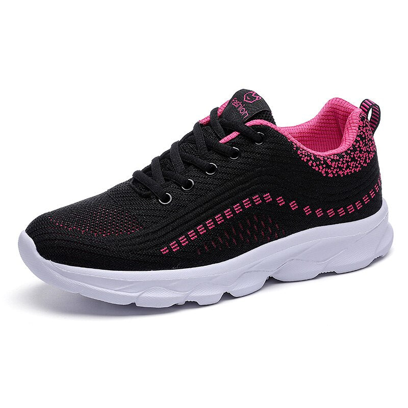 Orthopedische Dames Sneakers Zwart-Paars - Lisa